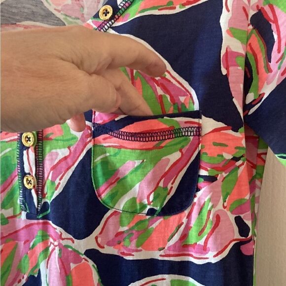 Lilly Pulitzer Palmetto Bright Navy In The Vias Dress - Picture 7 of 15
